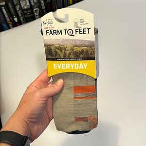 NWT Farm To Feet | Everyday | No Cushion merino wool socks | XL